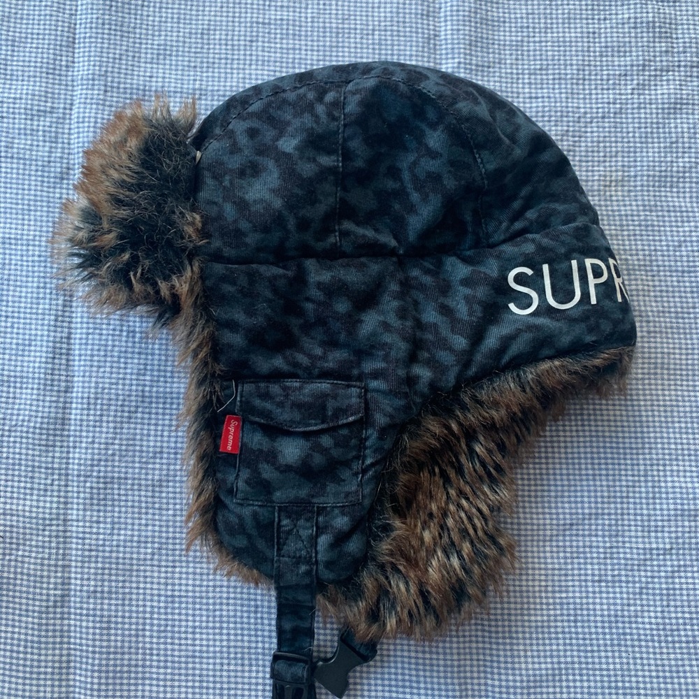 Supreme Winter Faux Fur-lined Trapper Hat